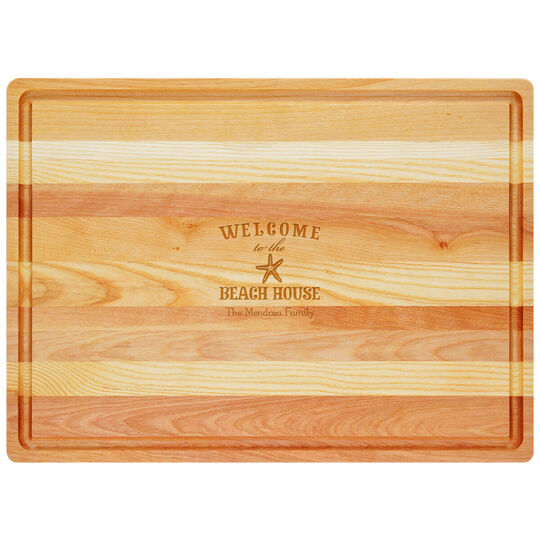 Beach House Master Wood Cutting Board